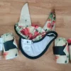 Discount Bandes de polo + bonnet motif coquelicot Bandages