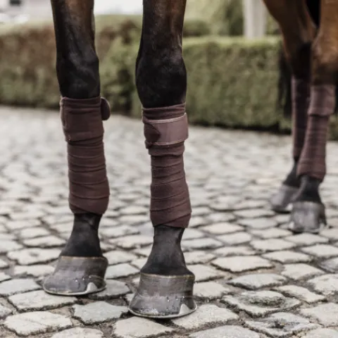 Bandes de polo avec bord cuir - Kentucky Bandages