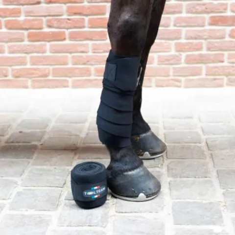 Sale Bandes néoprènes noires avec doublure polaire - Bandages