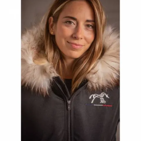 Outlet Blouson Lyon - - Style moderne et confort Femme Tenue D'Équitation Femme·Parka, Blouson, Doudoune