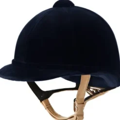 Discount Bombe Hampton velours marine Femme Protections De Tête·Casques D'équitation|Tenue D'Équitation Femme·Casques D'équitation Femme