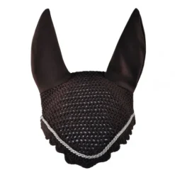 Bonnet anti-mouches - Basic galon argent Bonnets|Bonnet Cheval
