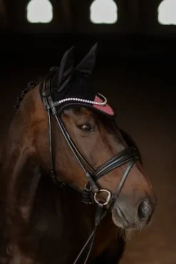 Hot Bonnet anti-mouches Soft Rouge - Bonnets|Bonnet Cheval