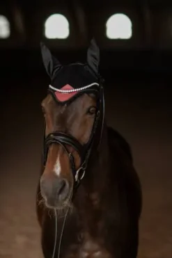 Hot Bonnet anti-mouches Soft Rouge - Bonnets|Bonnet Cheval