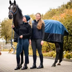 Best Bonnet doublé Teddie Petrol Blue - - Ouverture pour cheveux Bonnets Et Écharpes D'Équitation