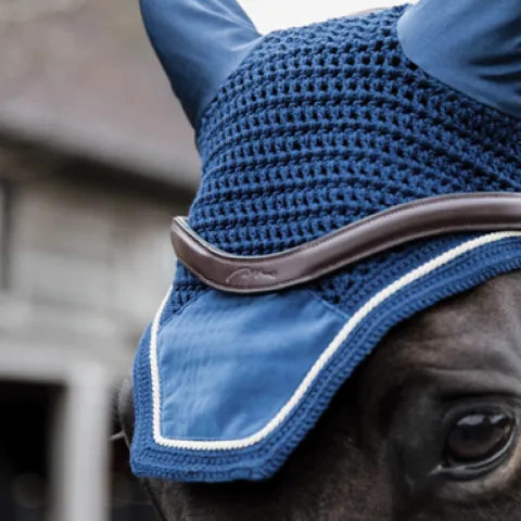 New Bonnet Wellington Basic Velvet Marine - Kentucky Bonnets|Bonnet Cheval