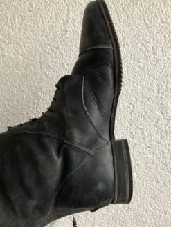 Hot bottes noire cuir véritable italien pointure 40 Femme Bottes Et Boots·Bottes D'équitation|Tenue D'Équitation Femme·Bottes Et Boots