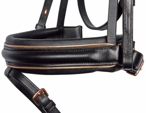 Bridon Rosegold Wide - Harry's Horse Bridons Et Brides·Bridon Cuir