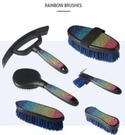 Hot Brosse à crins à strass RAINBOW - Brosses Pour Les Crins