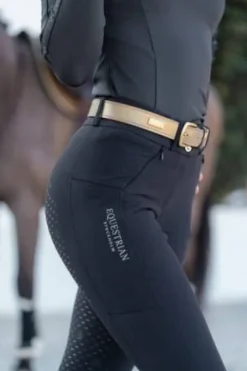 Online Ceinture Prime Belt Noir et Or - Ceintures D'Équitation