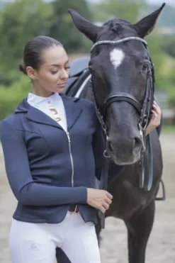 Chemise de concours courte ROSE GOLD - - Détails en or rose Femme La Cavalière En Concours|La Femme En Concours