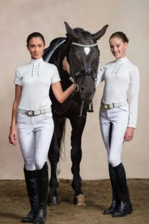 Discount Chemise de concours FATALITY - - Manches courtes Femme La Cavalière En Concours|La Femme En Concours