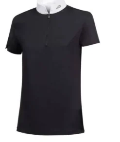 Clearance Chemise de concours Manche Courte Clarac noir Femme La Cavalière En Concours|La Femme En Concours