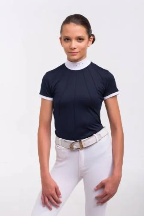 Chemise de concours MOON - - Manches courtes Femme La Cavalière En Concours|La Femme En Concours