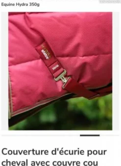 Discount Couverture écurie 350g avec couvre cou Couvertures Cheval