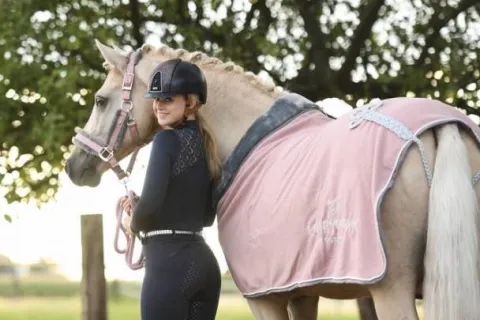 Best Couverture Polaire Col Mouton - Pink Chemises Cheval