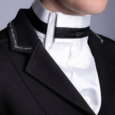 New Cravate Lavallière Diamond - - satin avec cristaux Femme Tenue De Concours Femme·Plastrons|Les Accessoires De Concours·Plastrons D'équitation