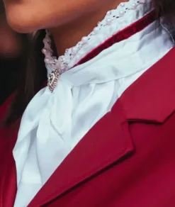 New Cravate Queen Bordeaux - Femme Tenue De Concours Femme·Plastrons|Les Accessoires De Concours·Plastrons D'équitation