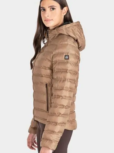 Outlet Doudoune Camel type bomber Femme Tenue D'Équitation Femme·Parka, Blouson, Doudoune