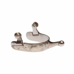 New rons Western à bille en inox décoré Éperons Western|Eperons