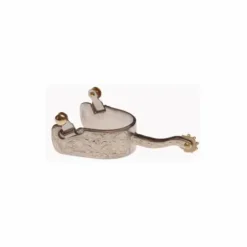 Outlet rons WESTERN INOX LARGE DECORE Éperons Western|Eperons