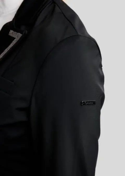 Clearance Frac long de dressage Gun Metal et Crystal - - Élégance et performance Femme Tenue De Concours Femme·Frac De Dressage|Tenue De Concours Homme·Frac De Dressage