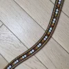Frontal en strass cognac et noirs Bridons Et Brides·Frontal