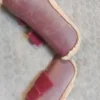 New Guêtre taille poney bordeaux moumoute beige Guêtres