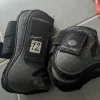 Guêtres avant et arrière taille cheval couleur noir Guêtres De Dressage|Guêtres