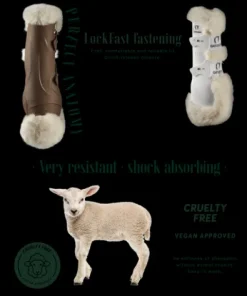 Clearance Guêtres postérieurs Genuins mouton synthétique Guêtres De Dressage|Guêtres