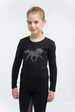 New Haut d'équitation pour enfants CRYSTAL FOAL - - Manches longues Enfant Tenue D'Équitation Enfant·T-Shirts équitation Enfant|Tenue D'Équitation Enfant·Polos Et Chemises