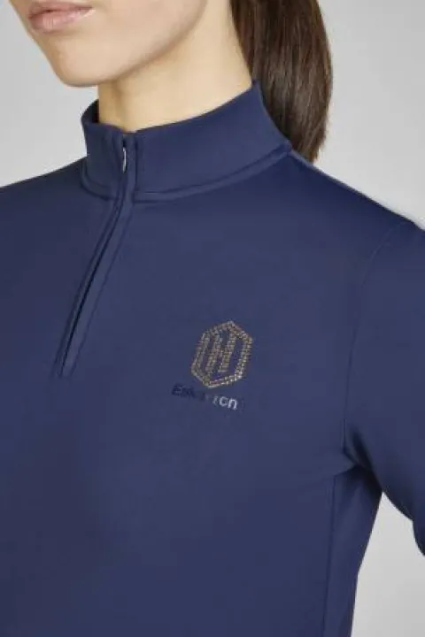 Outlet Haut manches longues zip heritage 2024 - Femme Tenue D'Équitation Femme·Polos Et Chemises