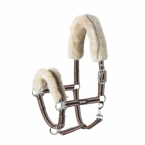 Best Licol Basics doublé mouton - - Fourrure douce Licols Et Longes