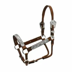 Discount Licol Western en cuir argenté Licols Et Longes