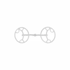 Best Mors de filet Gonzales Embouchure Twist Argent Mors Western|Mors Et Embouchures
