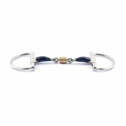 Mors à olives blue steel avec double brisure et anneaux en cuivre Mors Et Embouchures