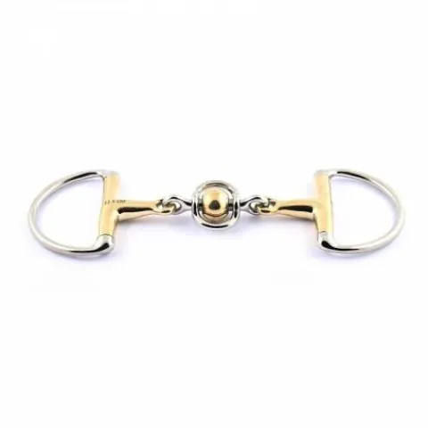 Hot Mors à olives double brisure inox et boule en german silver - Mors Et Embouchures