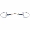 Clearance Mors à olives double brisure Blue Steel insertion cuivre et passage langue Mors Et Embouchures