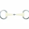 New Mors à simple brisure olives anneaux plats - Mors Et Embouchures