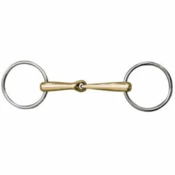 Hot Mors anatomic 18mm en maillechort anneaux inox - Mors Et Embouchures