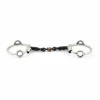 New Mors Blue Steel releveur double brisure et incrustation cuivre - Jump'in Mors Et Embouchures