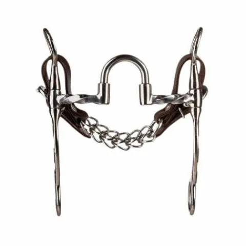 Discount Mors correcteur torsadé branches moyennes decorées 10mm Mors Western|Mors Et Embouchures