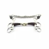 Mors Pelham petites branches double brisure recouvert de cuir Mors Et Embouchures