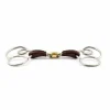 Online Mors Pessoa allemand double brisure recouvert de cuir - Mors Et Embouchures