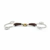 Mors Pessoa double brisure recouvert de cuir - Jump'in Mors Et Embouchures