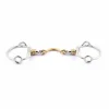 New Mors releveur à olives double brisure à rouleaux avec passage de langue Mors Et Embouchures