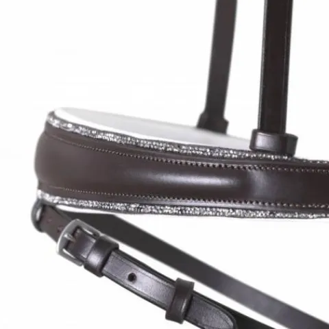 Sale Muserolle CRYSTAL ROCKS marron/blanc - Bridons Et Brides·Muserolle