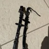 Clearance Paire de rênes noir avec annaux d'enrênements poney Rênes·Rênes Anti-dérapantes