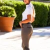Best Pantalon Fizz hiver kaki - - Tissu stretch Femme Tenue D'Équitation Femme·Pantalons Femme