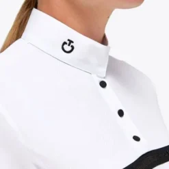 Clearance Polo compétition Mesh Jersey WHITE - Femme La Cavalière En Concours|La Femme En Concours